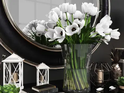 Decorative set-22 Low-poly 3D model