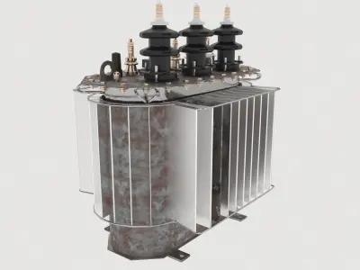 Oil Power Transformer 3D model