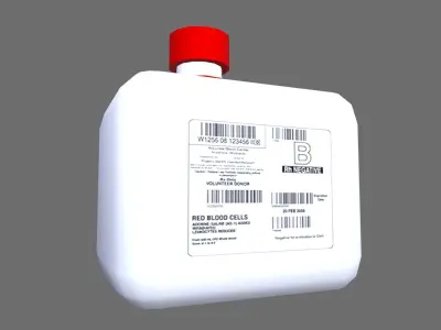 Medicine Container Bottle Low-poly 3D model