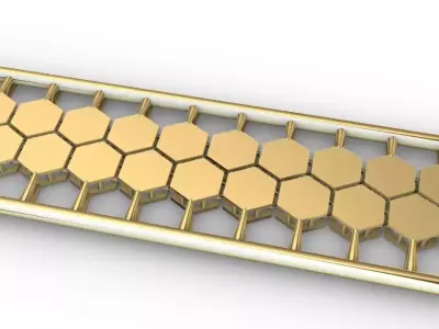 Bee Chain 2rows and 3rows 3D print model