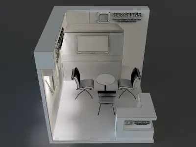 Booth Exhibition Stand a655c 3D model