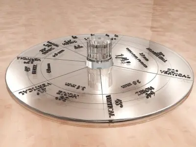 ONE - QUARTER  INCH CCTV SENSOR FORMAT LENS FINDER 3D print model