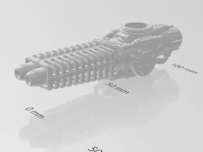 FREE-Molten Matter Projection Cannons For Project Quixote Free 3D print model