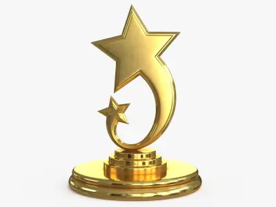 Award Trophy 12 Low-poly 3D model