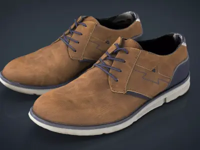 Sneakers 13 Low-poly 3D model