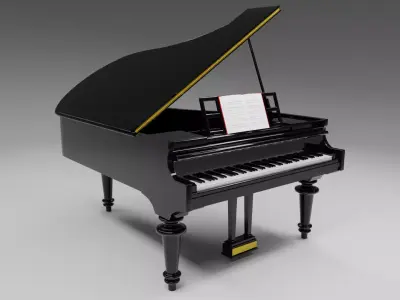 Grand Piano 3D model purchase