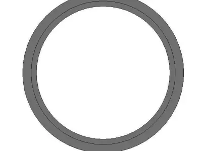 U-PVC Stub serrated - Auto size-  Size - 25mm-250mm 3D print model