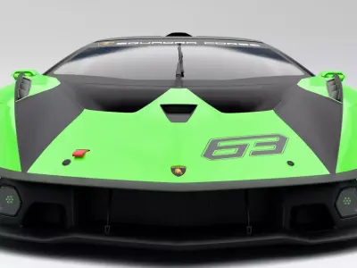 Lamborghini Essenza Low-poly 3D model