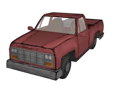 Car Cartoon Model Low-poly 3D model
