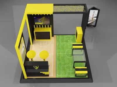 Booth Exhibition Stand a658a 3D model