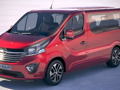 Opel Vivaro Pass 2015-2018 4-door 3D model