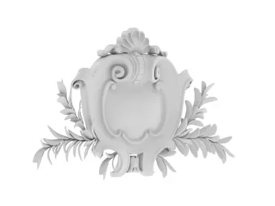 Cartouche Ornament 039 3D model