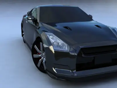 Nissan GT-R 2008 3D model