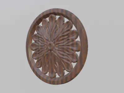 Flower Mandala  Decor 3D print model