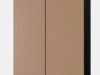 BRIMNES Storage combination w glass doors Low-poly 3D model