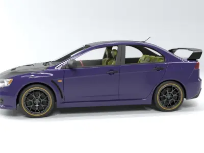 Mitsubishi Lancer Evolution 3d model 3D model