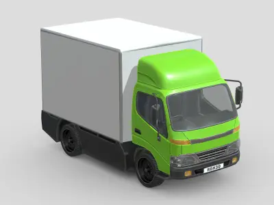 Hino 300 Truck Low-poly 3D model