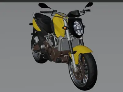 Motor-Bike-Aprilia-Mana-850 Low-poly 3D model