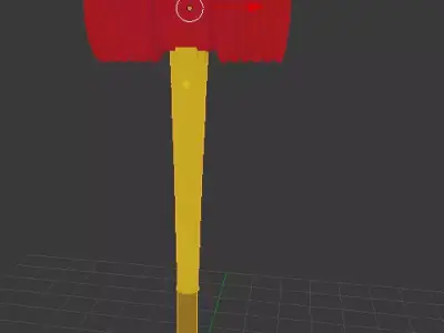 Its a toy hammer Low-poly 3D model