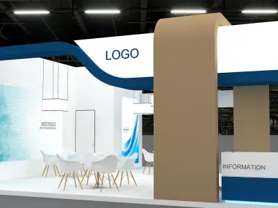 3D Booth 3D model 3D model