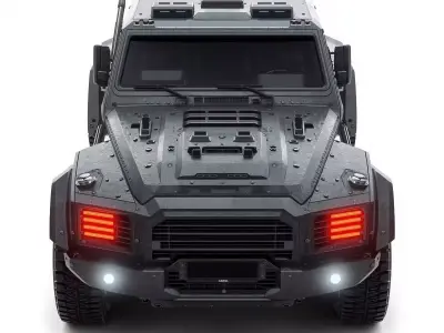 Cyberpunk Performance SUV 3D Model Low-poly 3D model