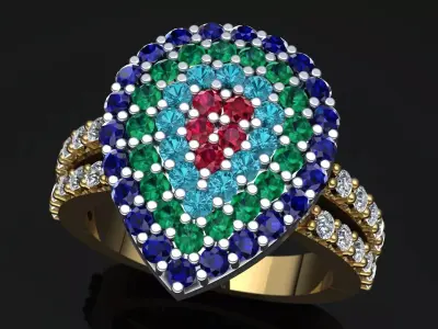 PEAIR RING 3D print model