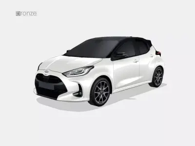 Toyota Yaris 2020 Low-poly 3D model