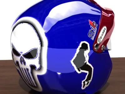 Rally helmet 3D model