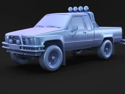 Back to the Future pickup truck 3D model