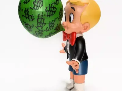  Poor Little Richie Rich Boy Cash Bubble Gum Kid Comics toy 3D print model