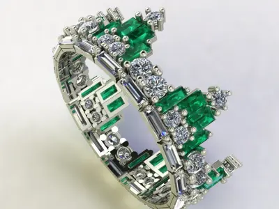 crown ring 3d  3D print model