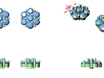 Diamond Earrings  3D print model