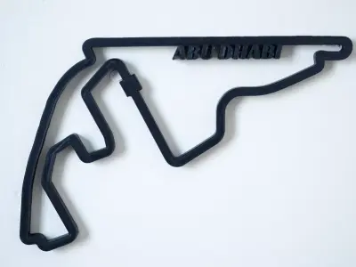Abu Dhabi F1 Racing Track 2025 3D print model