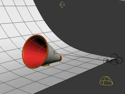 Megaphone 01 Low-poly 3D model
