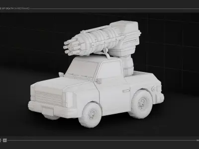 The Blue of Death Low-poly 3D model