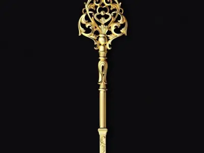 Central decor ornament for furniture 3D model 555