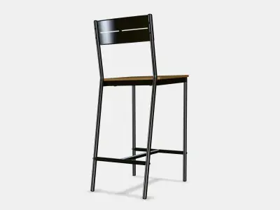 SANDSBERG bar stool Low-poly 3D model