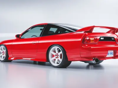 Nissan 180sx S13 Type  X 3D model