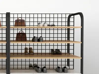 shelving monomer decoration Cabinets Modern 3D model