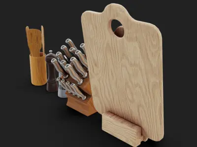 Kitchen Assets 17 Low-poly 3D model