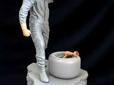 Michael Shumacher Statue 3D print model