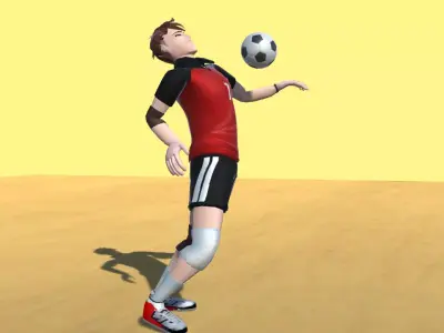 Soccer Avatars Actions 3D model