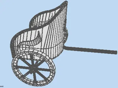 Chariot - Roman 3D model