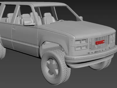 GMC Yukon 1999  3D print model