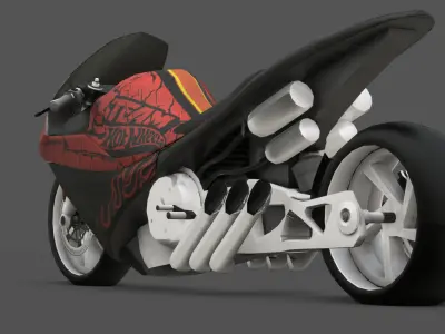 Canyon Carver  Concept Motorcycle 3D Model Low-poly 3D model