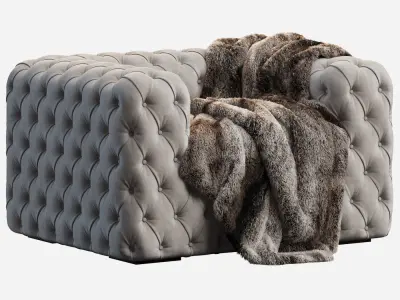 Chelsea armchair DV HOME COLLECTION 3D model