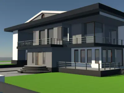 Mega Luxury mansion 3D print model