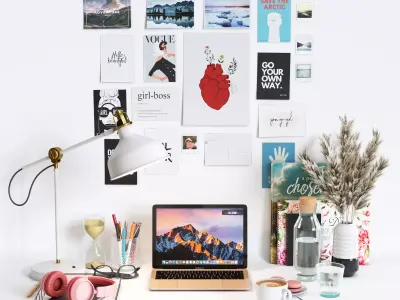 Decorative Set Workspace for Girls 3D model