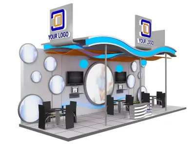 Booth Exhibition Stand a519a 3D model
