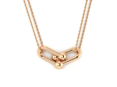 Double Link Pendant 3D print model